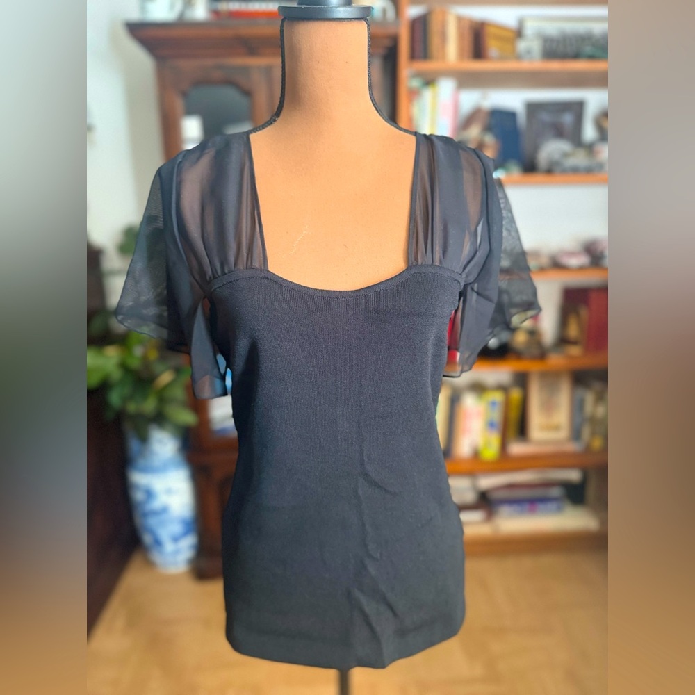 Elegant Black Knit Top
